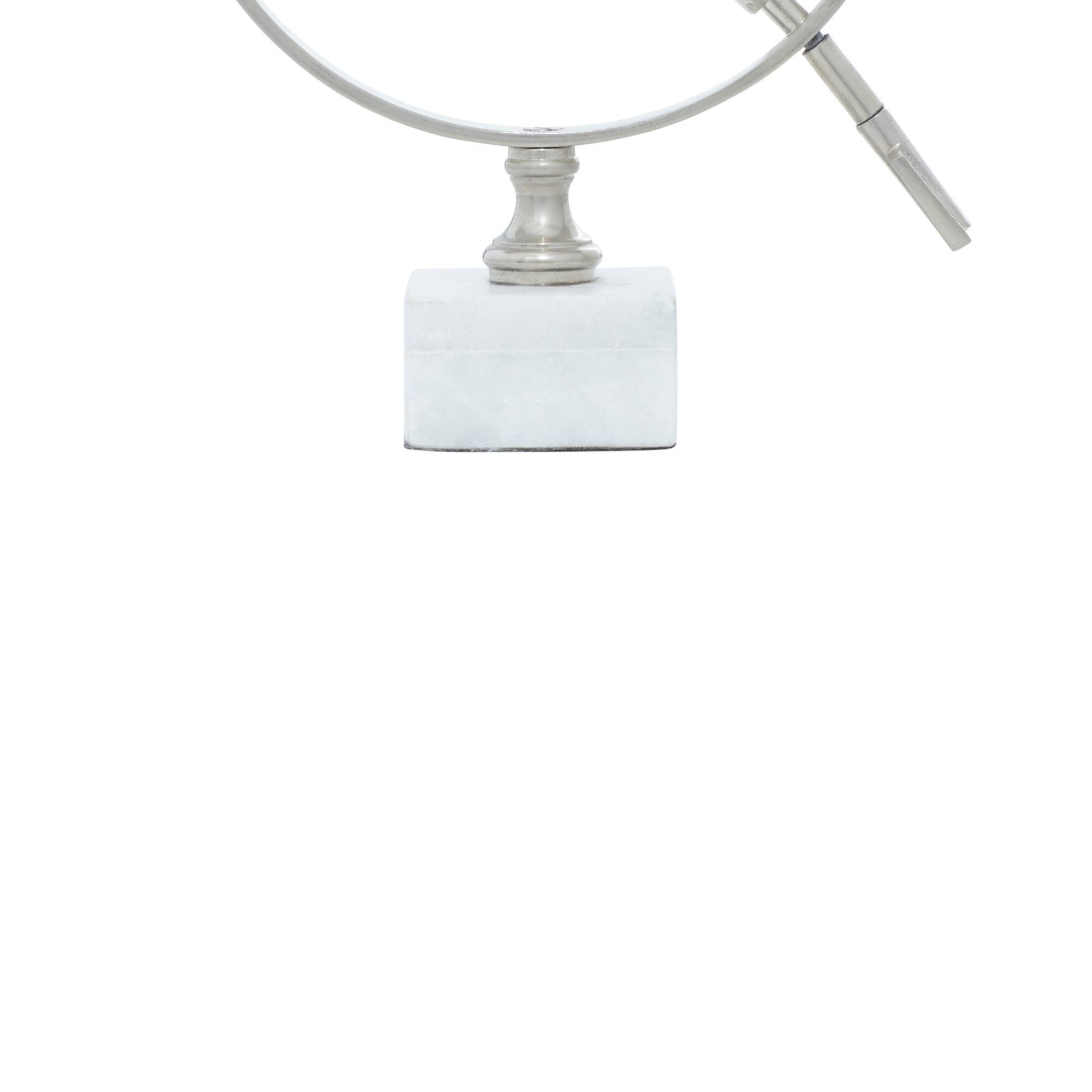 12" Silver Aluminum Glam Globe